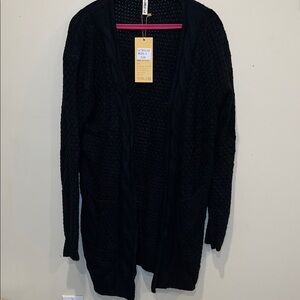 Amazon Black Knit Cardigan